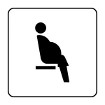 Priority Seats For Expecting Mothers SVG Icon